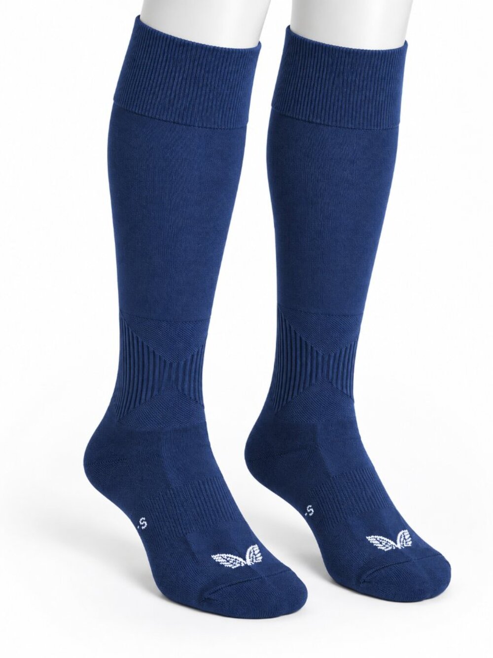 Castore Navy Blue Long Training Socks White Logo